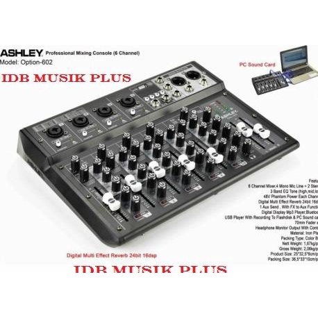 Mixer 6 Channel Ashley Option602 Option 602 Original Ashley
