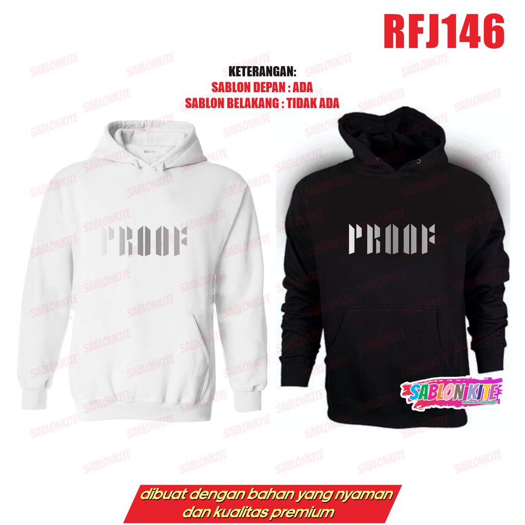 MURAH!!! SWEATER HOODIE KPOP PROOF TULISAN BESAR RFJ146