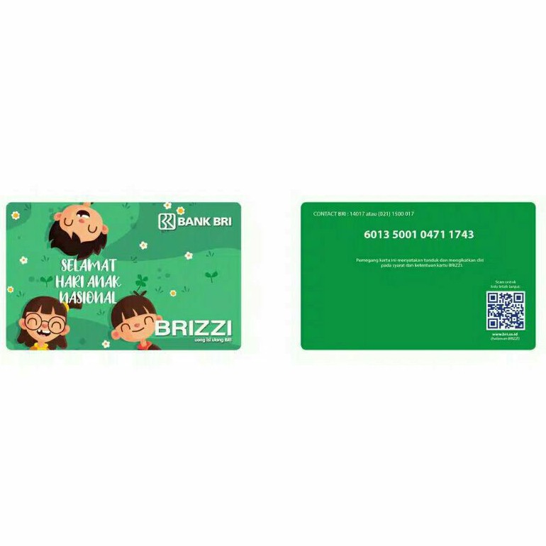 BRIZZI BRI dengan Thema HARI ANAK NASIONAL /Like eMoney eTOLL Tapcash or Flazz