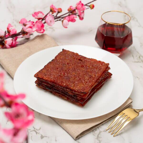 

Premium Singapore Bakkwa Redwine / Bak Kwa Pineapple Dendeng Babi Special Edition New Peng Hiang