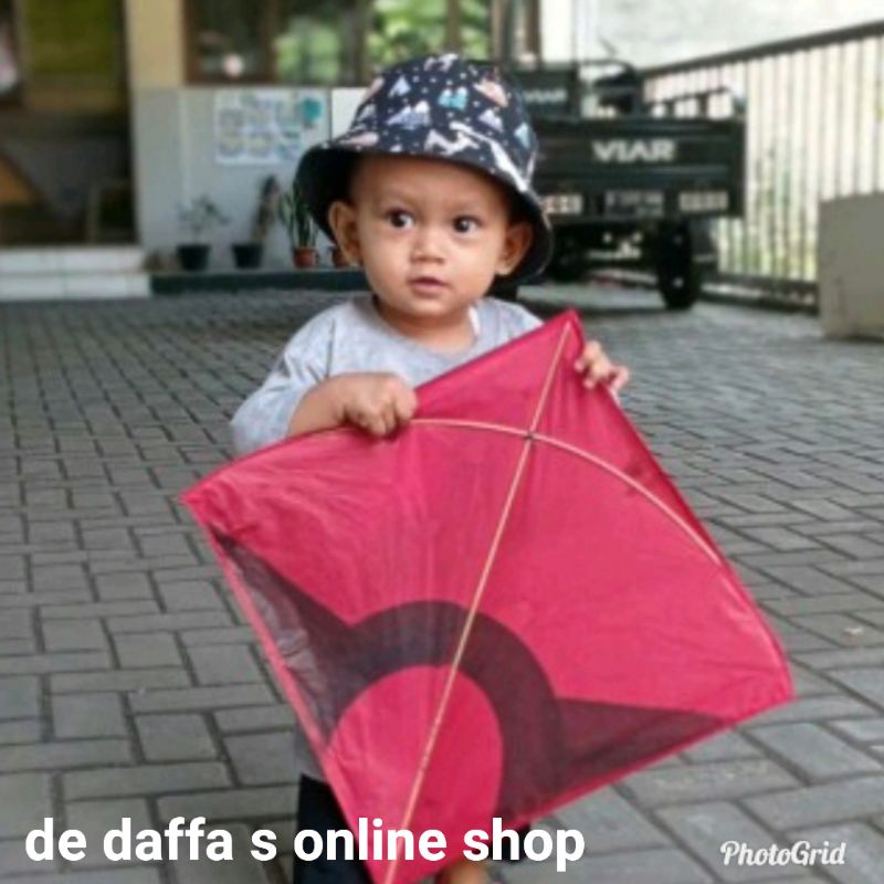 Topi Bucket Hat Anak Fashion Full Print  Kanvas Aneka Motif Fisherman