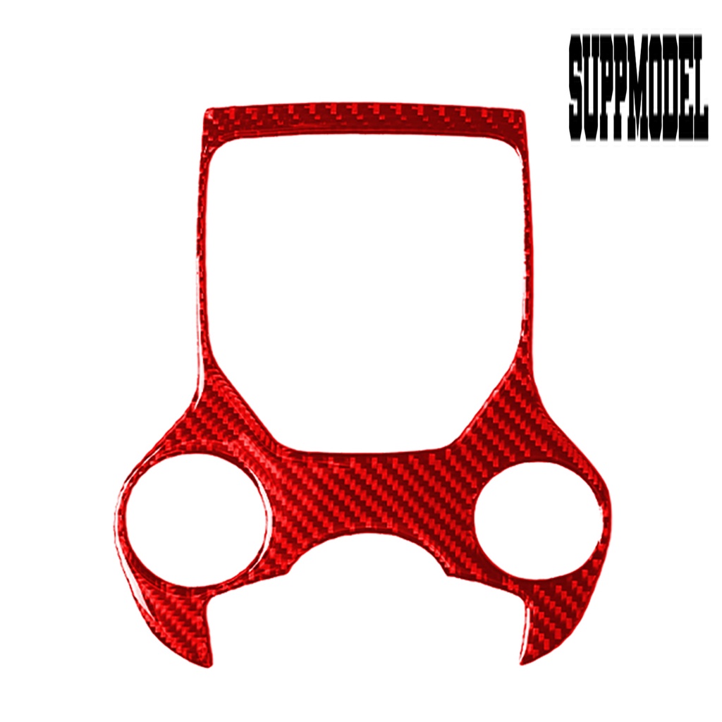 Suppmodelx Stiker Cover Panel Persneling Mobil Bahan Serat Karbon Warna Merah Untuk Alfa Romeo Giulia 17-19