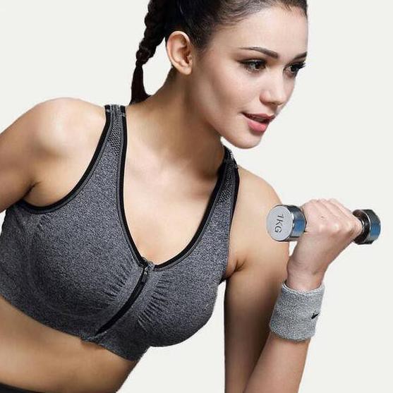 Tidak Diragukan.. [COD JAKARTA] SPORTS BRA LYDYLY RETSLETING DEPAN BH OLAHRAGA SENAM GYM JOGGING LYD