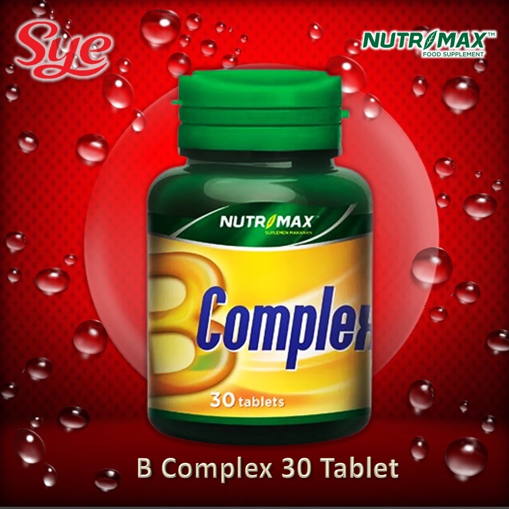 BPOM NUTRIMAX VITAMIN B COMPLEX 30S / VITAMIN PENAMBAH NAFSU MAKAN / B KOMPLEK / SYE