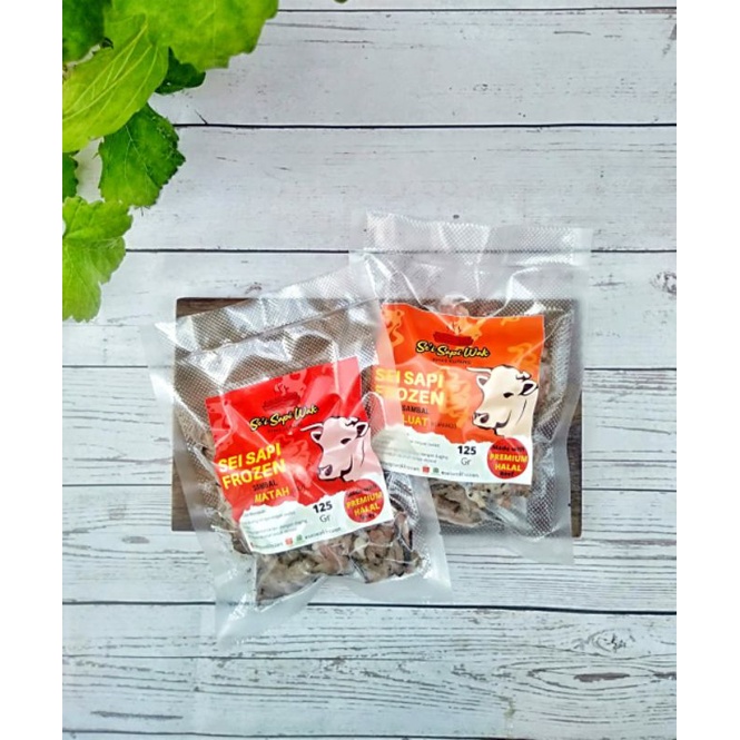 

Sei Sapi Frozen/ Sapi Asap 125gr, paket hemat 2 pack