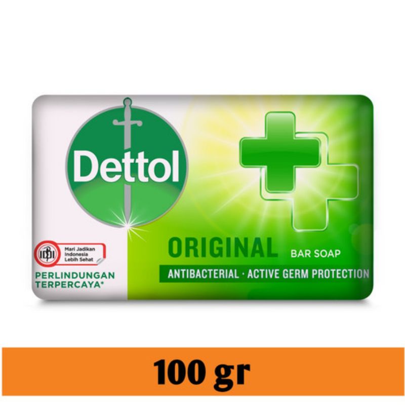 DETTOL SABUN MANDI BATANG 100GR | SOAP BAR 100GR