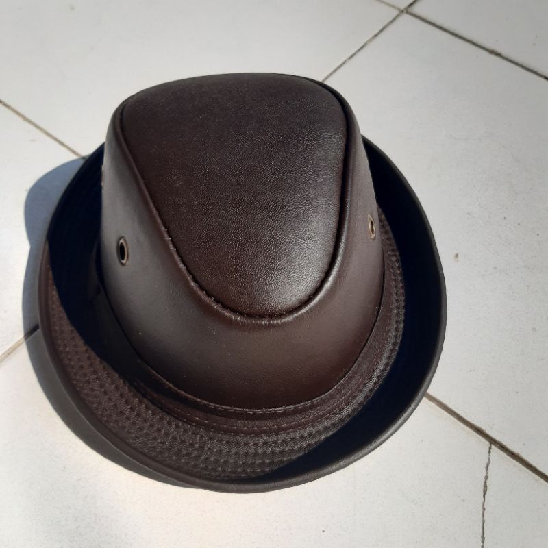 NEW Topi Tompi Kulit Asli original leather ukuran kepala dewasa pria wanita