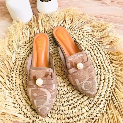 Flat shoes | sendal teplek wanita | sendal Brukat Brand blibu id B01