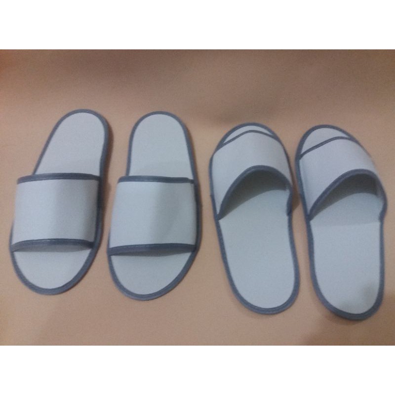 sandal lantai/hotel bahan sepon 4ml /list abu-2