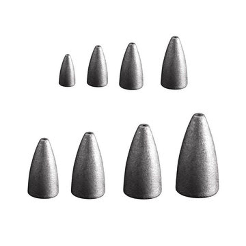 Sinker Timbal Pancing Agustina 50pcs Texas Rigs Bass Fishing Tackle Worm Fishing Sinker