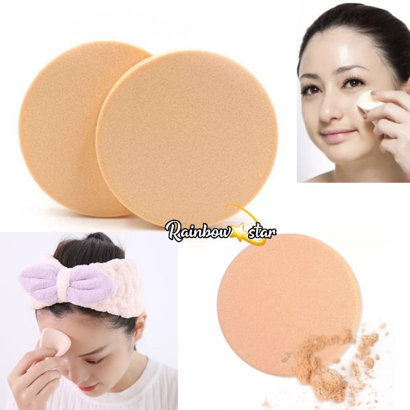 Compact Sponge / Puff Bulat / Spons Bedak Padat