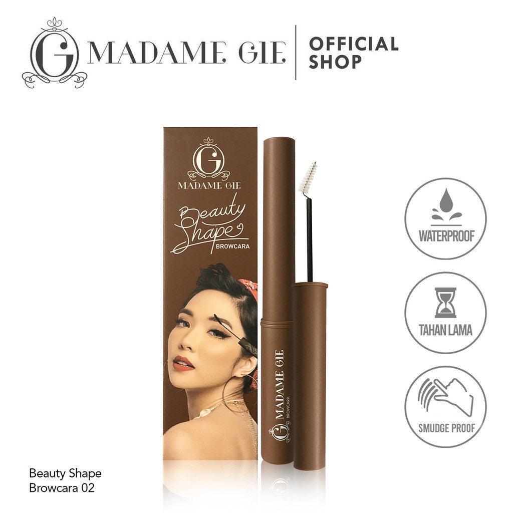 MADAME GIE BEAUTY SHAPE BROWCARA MAKEUP MASCARA ALIS [SWEETSPACE]