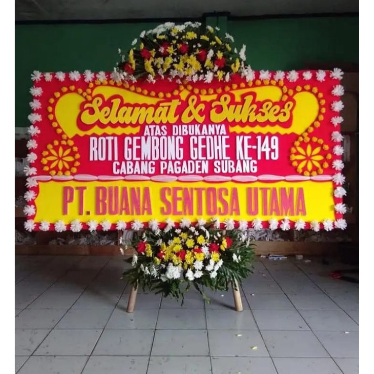 karangan bunga papan wedding bandung
