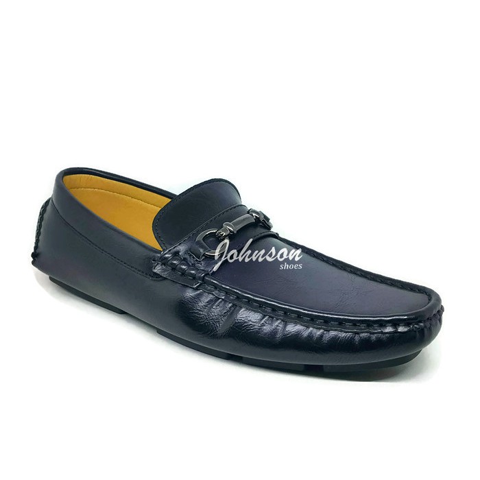 [ Johnson Shoes ] Sepatu Loafers Mocasin Kulit Pria KYNZARA MEN - ST 20 - 22 Black 100% IMPORT