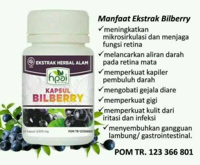BILLBERRY HPAI / VITAMIN MATA / MATA MINUS / KATARAK / GLAUKOMA