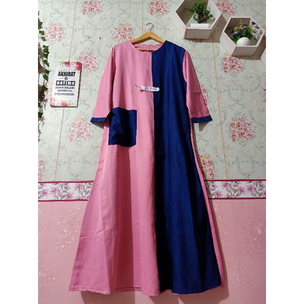 Gamis abaya preloved jumbo xxxl dress second pl muslimah syar'i Maxy