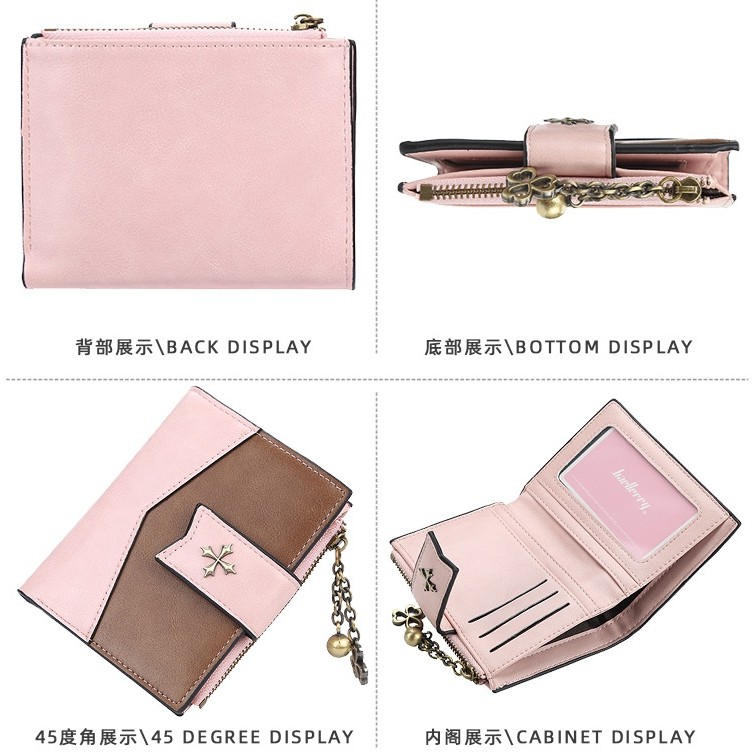 DOMPET LIPAT WANITA IMPORT BAELLERRY ORIGINAL KECIL KULIT KENNY MINI KARTU BATAM MURAH KOREA PREMIUM