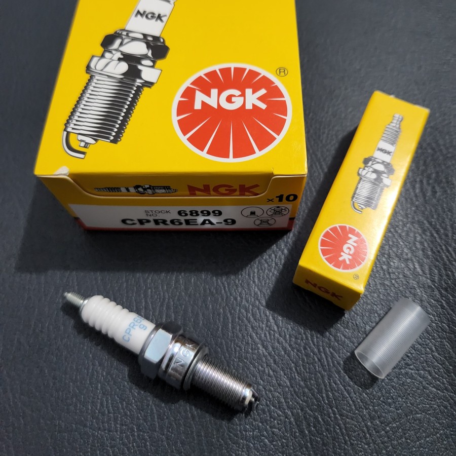 Busi NGK CPR6 CPR6EA-9 Beat Vario Supra X 125 Satria FU Jupiter Mx Putih