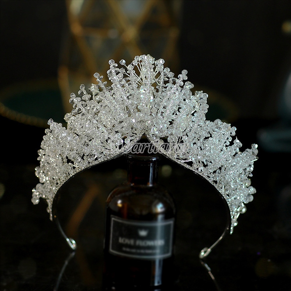 Mahkota Berlian Imitasi Gaya Eropa Dan Amerika Untuk Pengantin