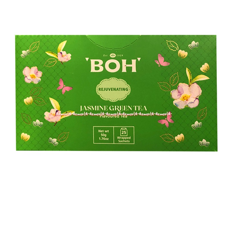 Boh Rejuvenating Jasmine Green Tea 25sachet Reviving Peppermint Botanical Beverage Teh Melati Teh Hijau Teh Rasa Mint Mentol Teh Boh Boh Tea