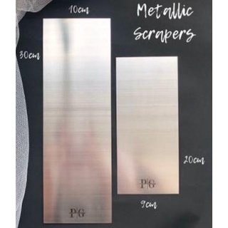 

Metallic Stainless scrapper PG Papergood store cake scrapper stainless - 10x30cm