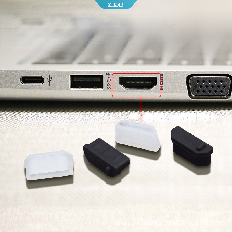 Cover Port HDMI Bahan Silikon Untuk Laptop TV Audio Video (ZK)