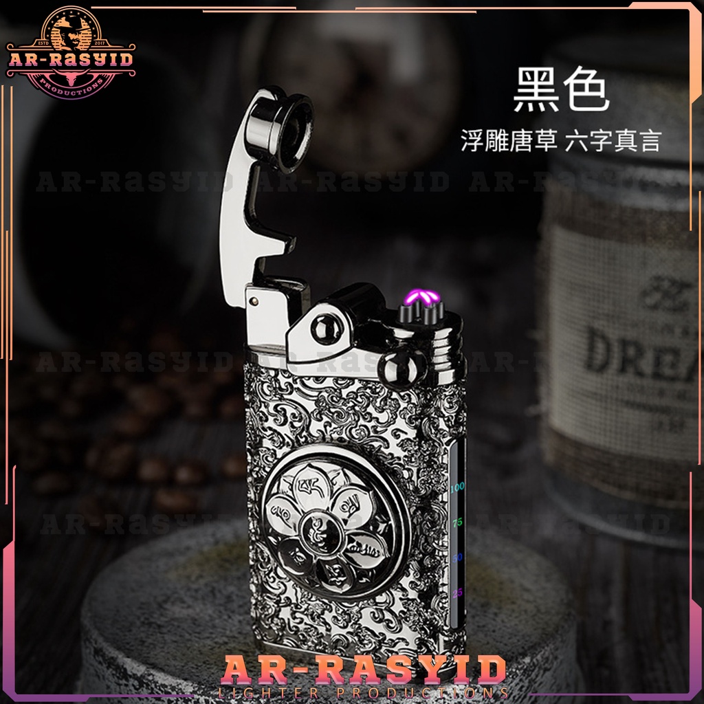 Korek Api USB Elektrik Lighter Retro Double Plasma BISA COD