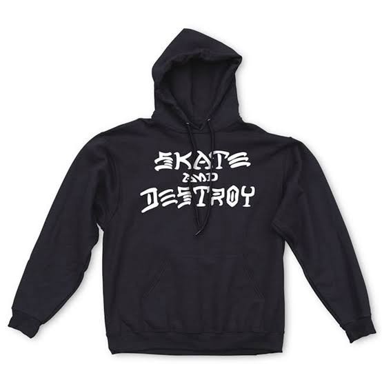 Thrasherr Skate destroy Hood