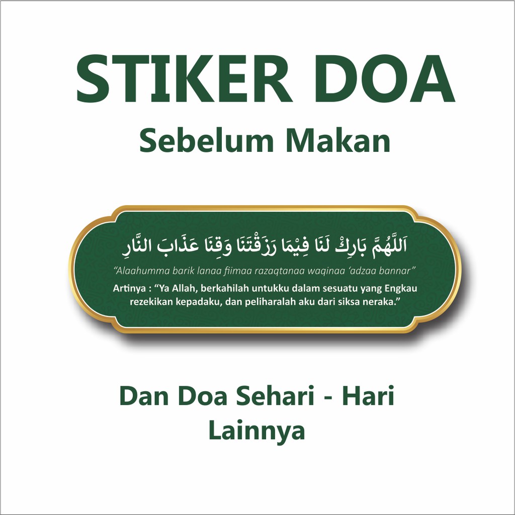 STIKER DOA SEBELUM MAKAN