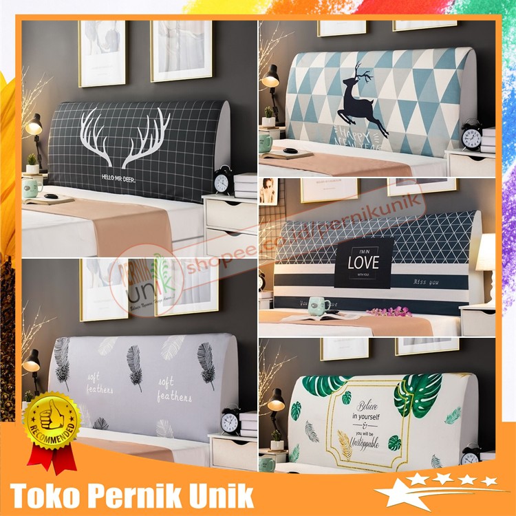 Cover Divan Sarung Penutup Sandaran Kepala Divan Spring Bed Elastis
