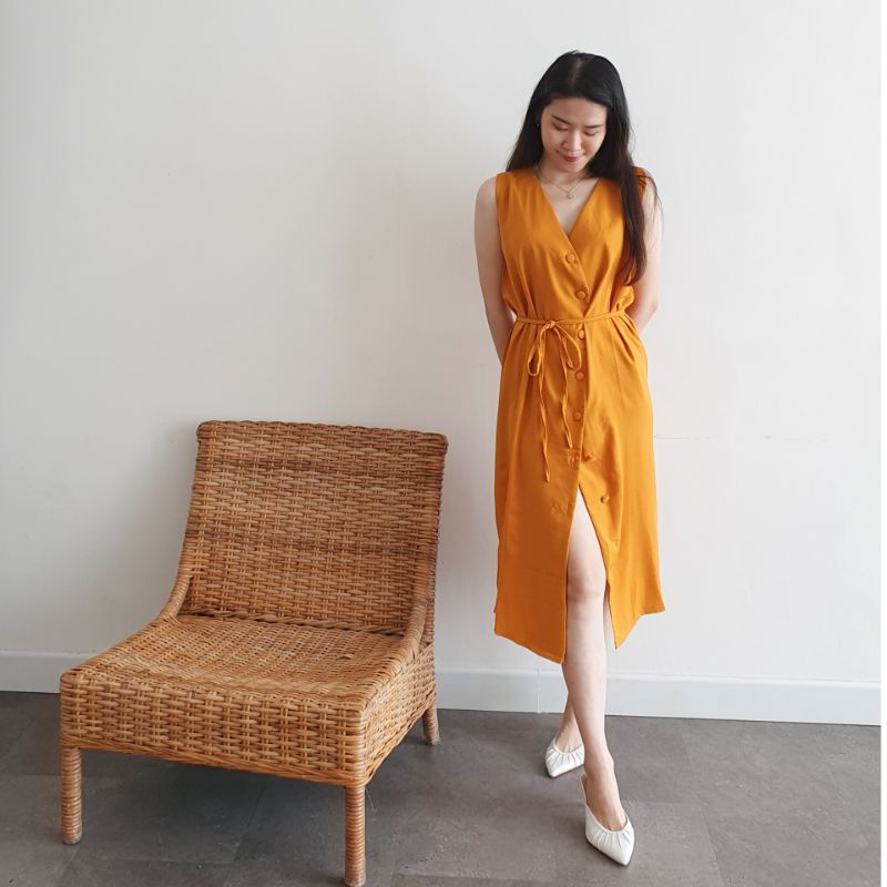 SUMA DRESS | MIDI DRESS | BUTTON DRESS | BEACHWEAR | BALI DRESS | DRESS CASUAL | CASUAL DRESS | DRES