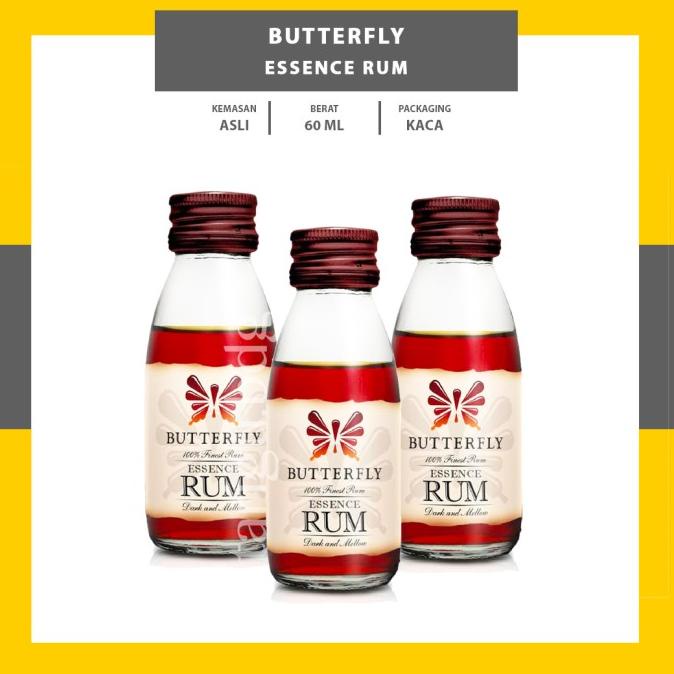 

RUM ESSENCE BUTTERFLY 60ML - RHUM JAMAICA - PERISA RUM - PERASA RHUM CUCI GUDANG Kode 732