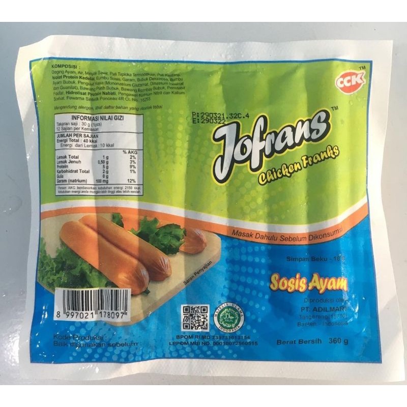 JOFRANS SOSIS AYAM 360GR