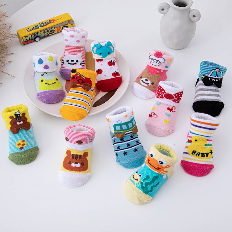 (Pimenova) Kaos kaki newborn karakter animal baby socks