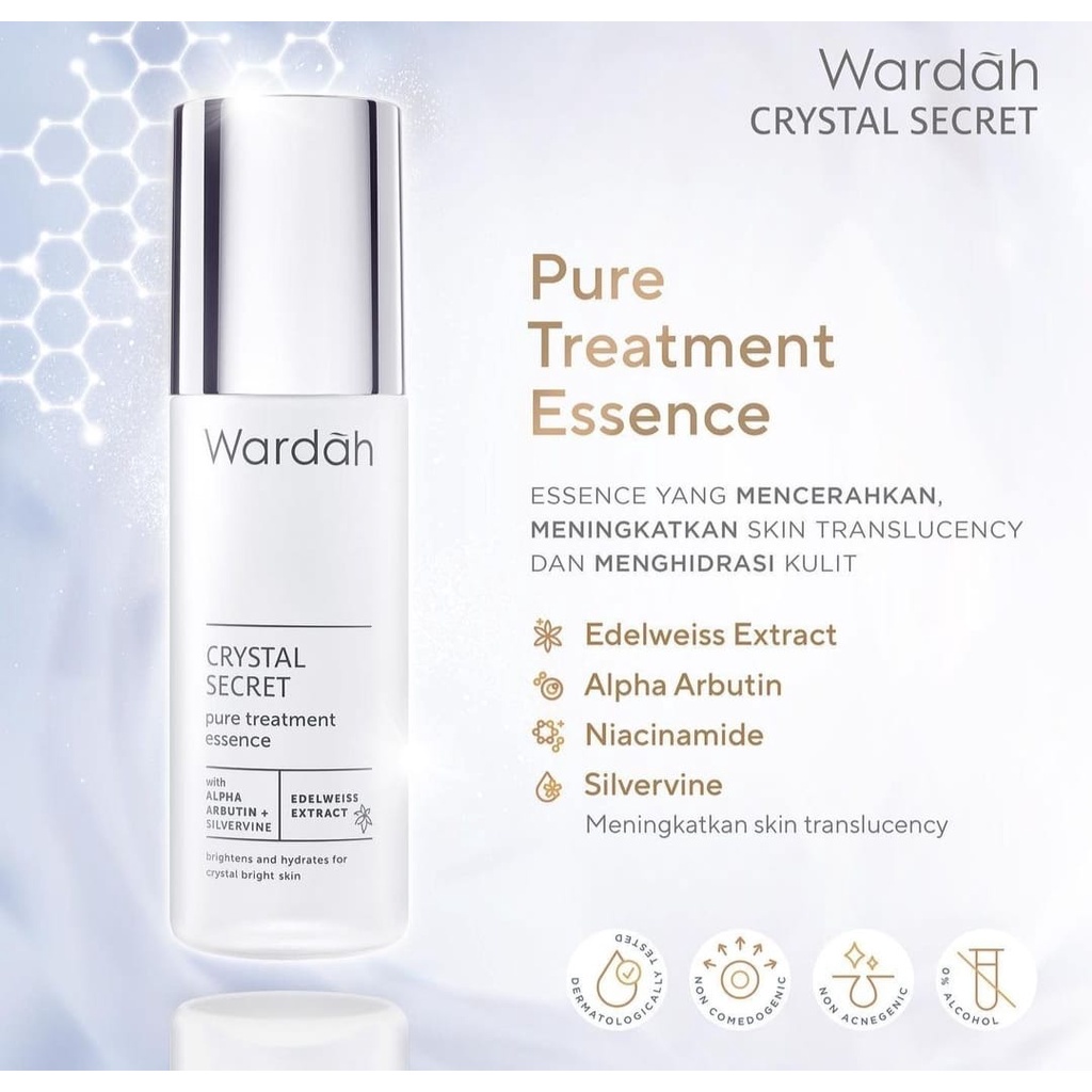 Wardah Crystal Secret Pure Treatment Essence 30 ml (Essence untuk mencerahkan)