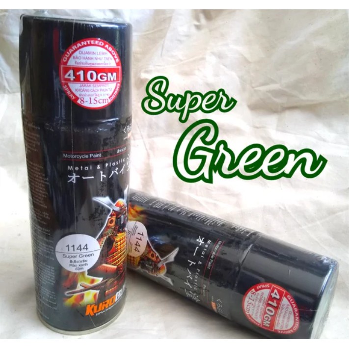 Pilox SAMURAI Paint Cat Mobil Motor Tahan Anti Bensin Hijau Ijo Botol Metalic Metalik Super Green