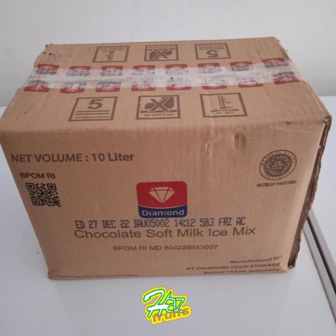 

Diamond Chocolate Soft Milk Ice Mix - 10 Liter