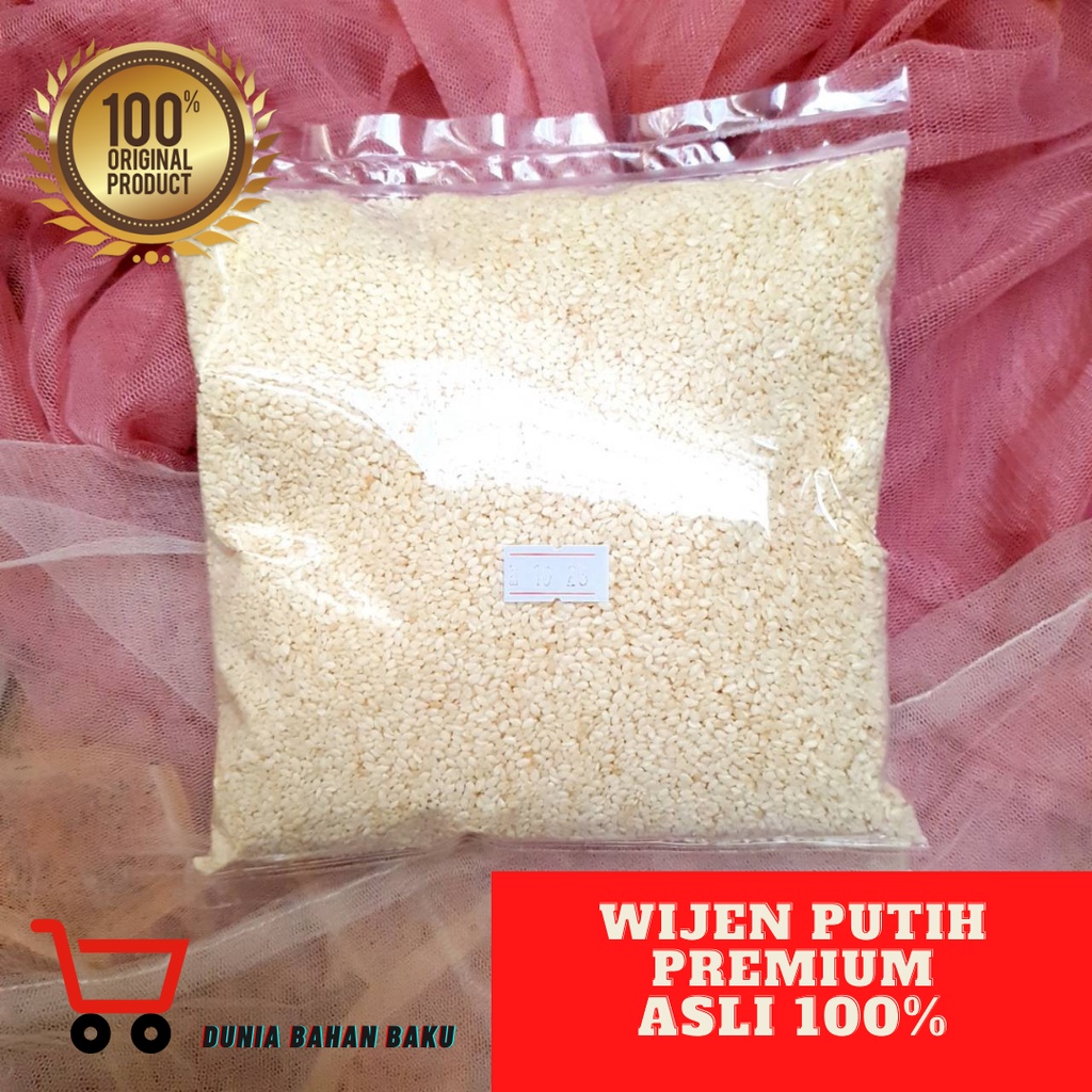 WIJEN PUTIH WHITE SESAME PREMIUM 500 g/1KG BIJI WIJEN