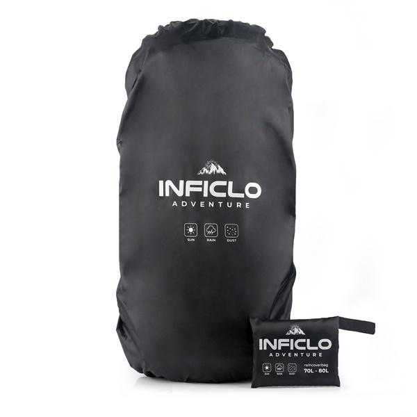 Inficlo Rain Cover Bag 65L - 80L Raincoat Ransel Tas Gunung Standar IFS | Jas Hujan Tas