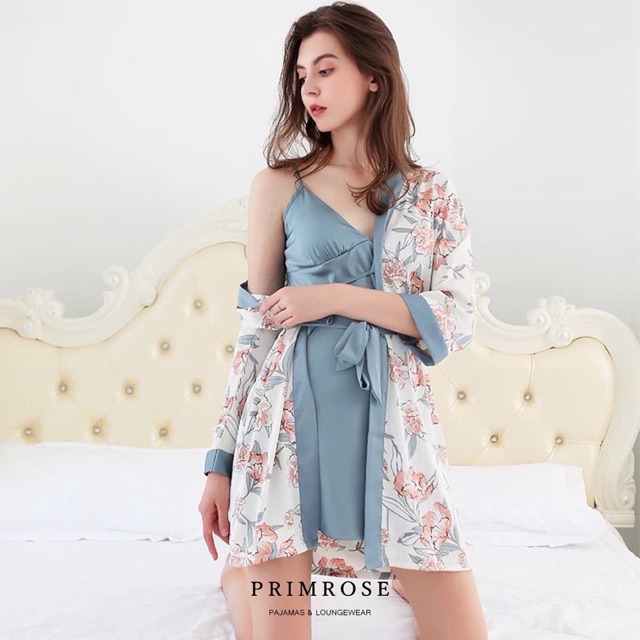 Premium Sleepwear Vienna Silk Dress and Kimono