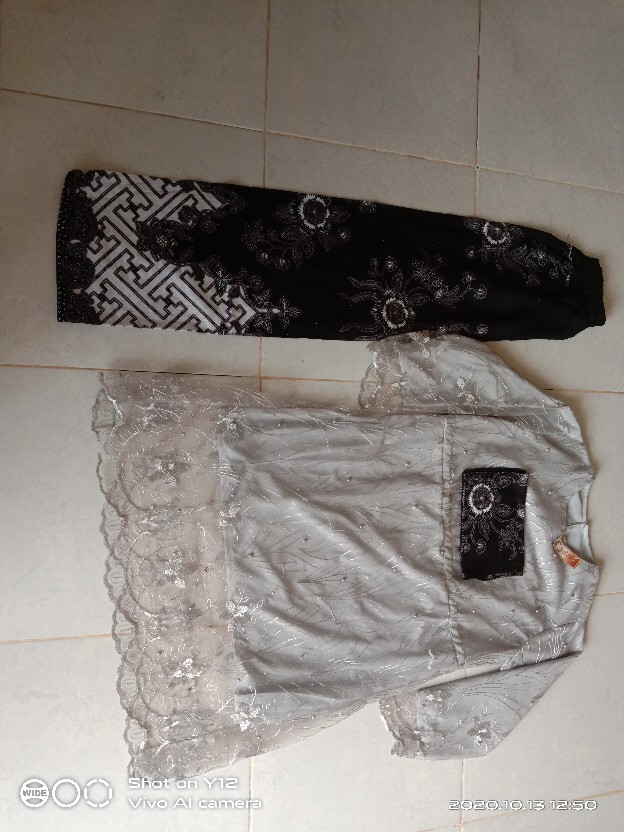 (ori Ready 2 Warna) Batik Couple Brukat Tille Azzura Danilla Selendang