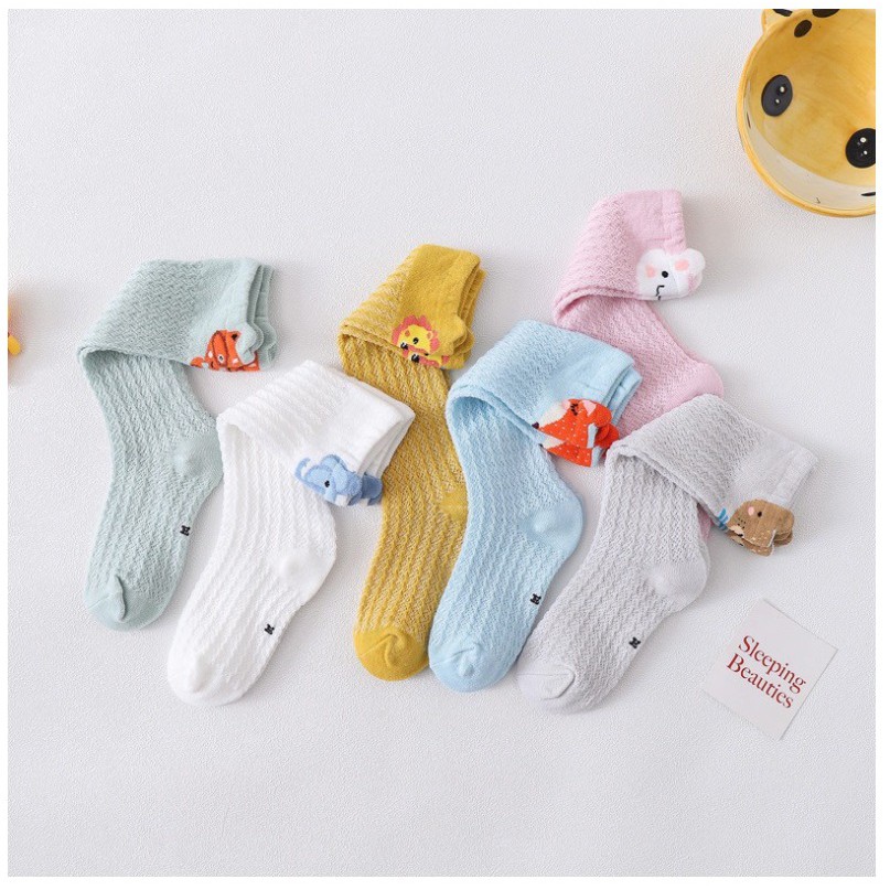 Kaos Kaki Korea Jaring NEW 0-2 tahun Animal Bayi / Anak Lucu Panjang Premium  MB LC VC