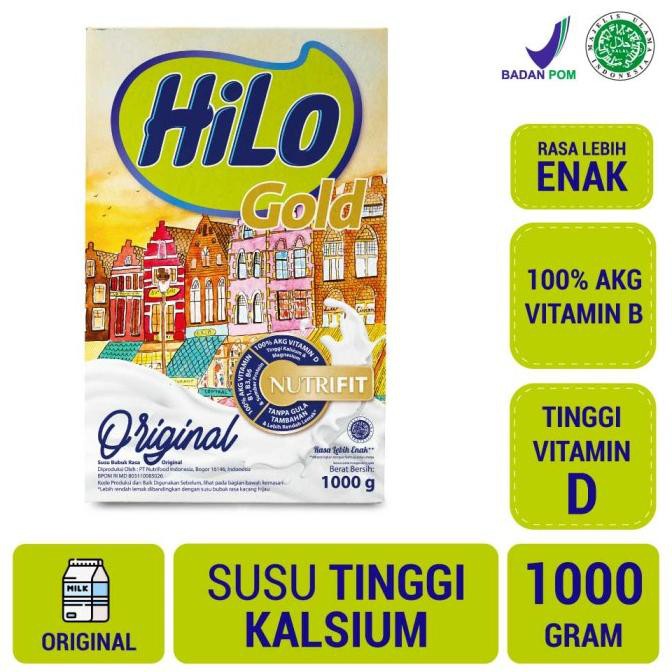 

HiLo Gold Plain 1000gr - Susu Tinggi Kalsium