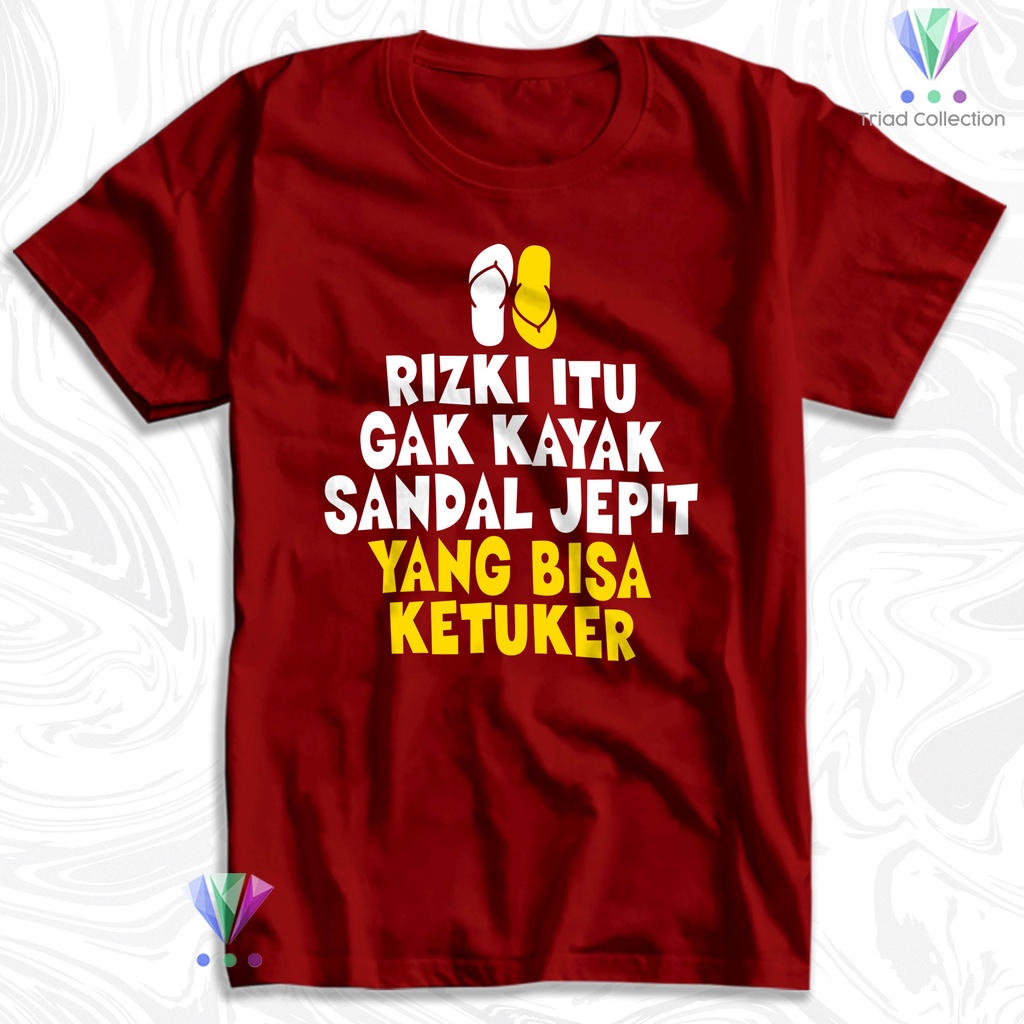 Tshirt Baju Kaos Distro RIZKI TIDAK TERTUKAR / Kaos Distro Pria Wanita