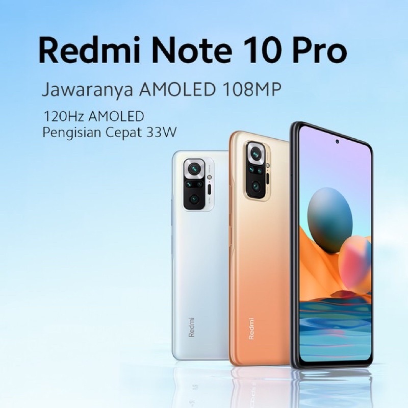 HANDPHONE HP XIAOMI REDMI NOTE 10 PRO RAM 8 GB INTERNAL 128 GB 8/128GB RAM 6 GB INTERN 64 GB 6/64GB-1