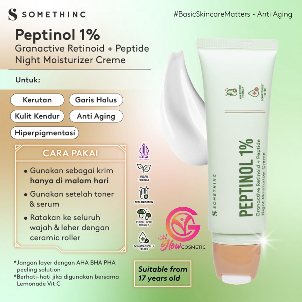 SOMETHINC PEPTINOL 1% GRANANCTIVE RETINOID + PEPTIDE NIGHT MOISTURIZER CREME