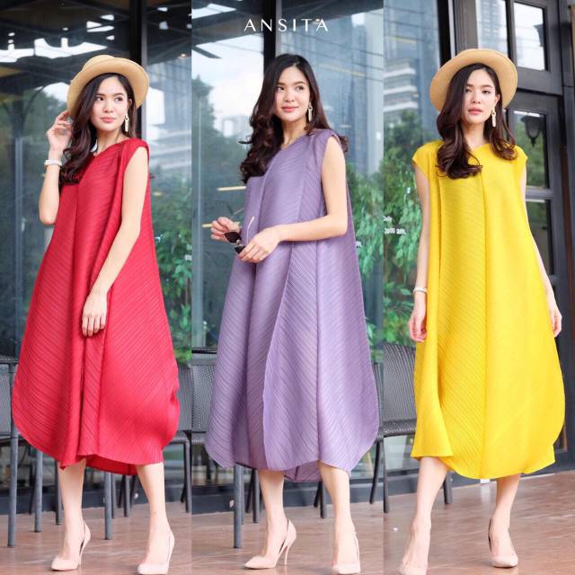PO Dress Plisket premium ORI Bangkok Thailand
