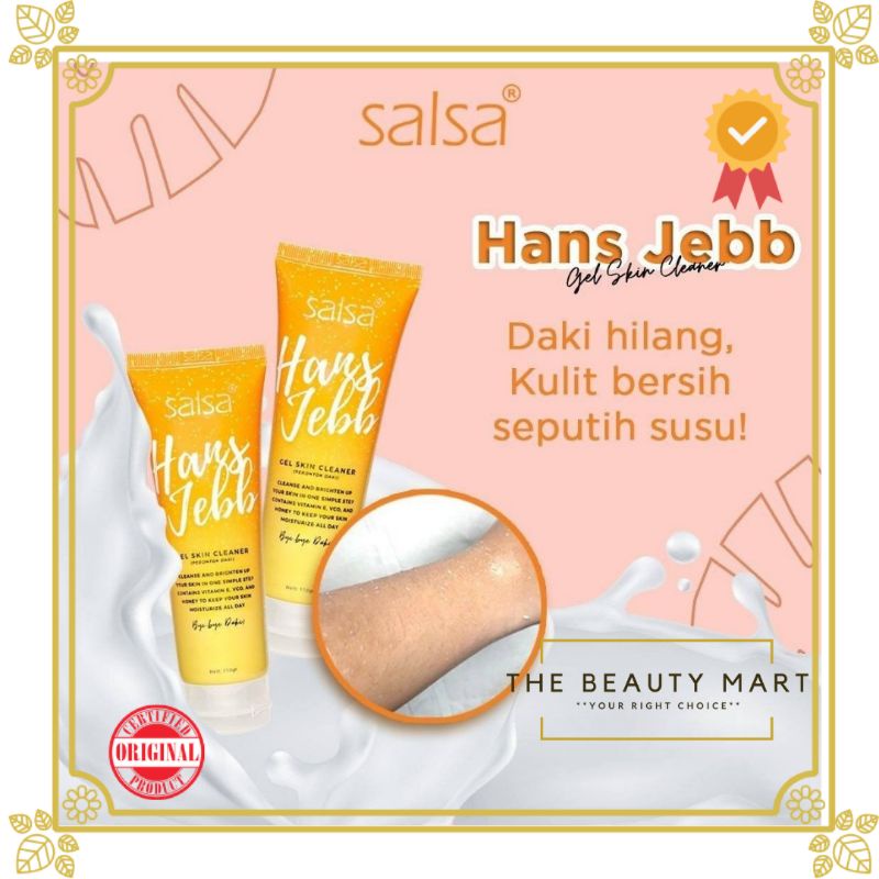 [BPOM] Salsa Hans Jebb Gel Skin Cleanser Perontok Daki | Green Tea Lemon