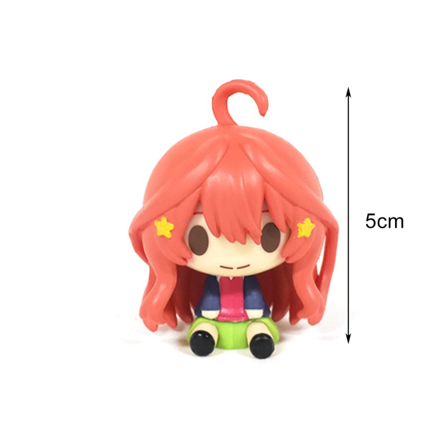 5 Pcs/set Figure The Quintessential Quintuplets Action Figure Anime Gotoubun No Hanayome