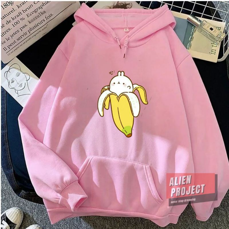 Alien Project Hoodie Banana Hoodie cewek Hoodie Wanita